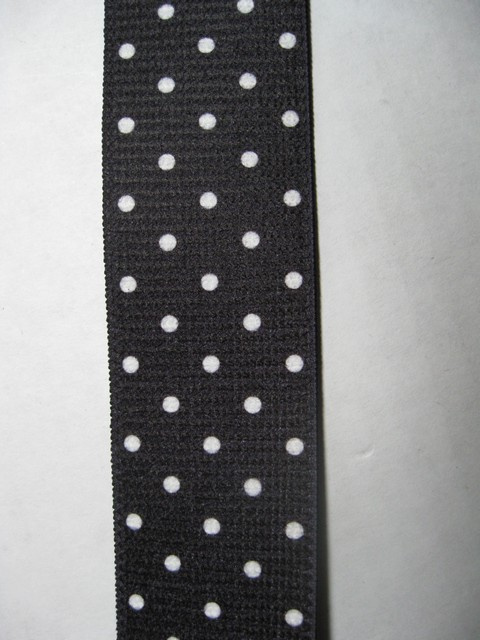 White Poka Dots on Black at Wholesale to the Public Prices!